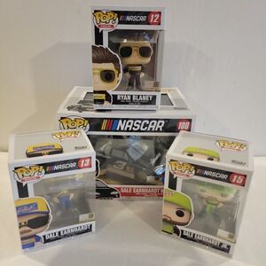 Funko Pop! Vinyl Vaulted Ryan Blaney  Dale Jr Dale Sr Lot Nascar Penske‎ RCR Box